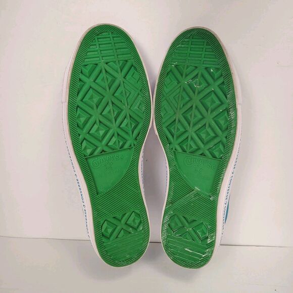 FLAW Converse One Star Ox Blue Green Suede Shoes Sneakers Mens Size 10 Womens 12 - Picture 8 of 8